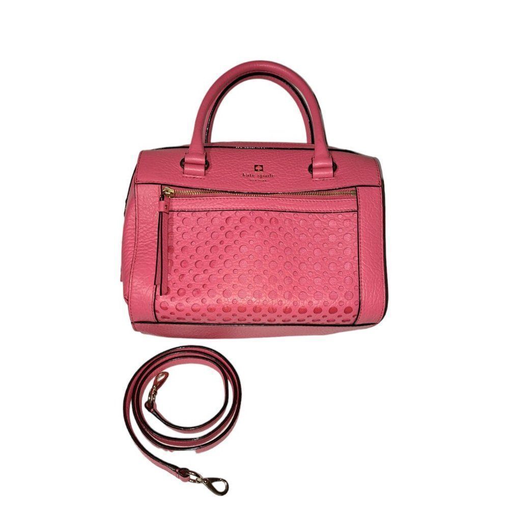 Kate Spade New York Perri Lane Bubbles Perforated Leather Delaney Purse Bag